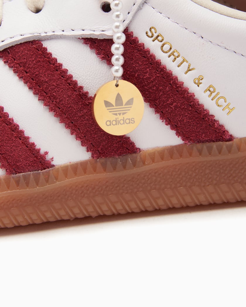 Adidas Samba Sporty & Rich White Collegiate Burgundy
