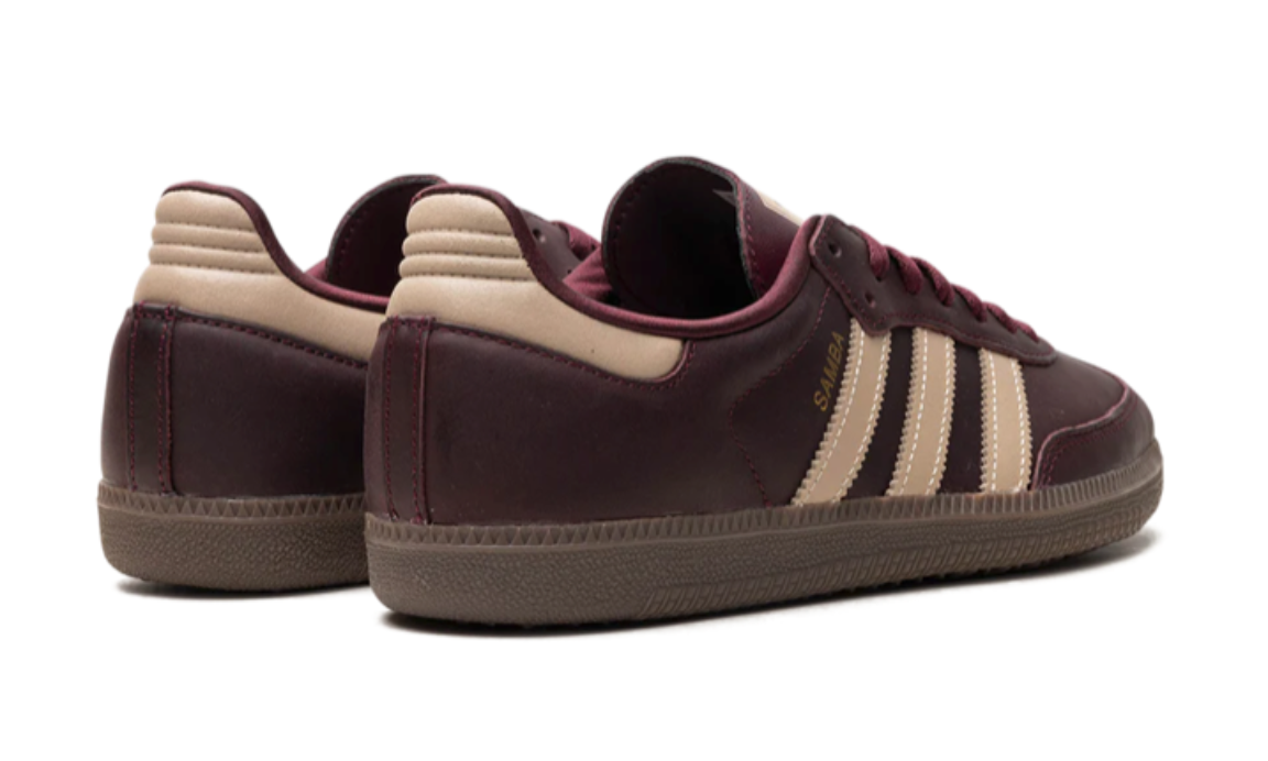 Adidas Samba OG "Maroon/Crystal Sand/Gold Metallic"