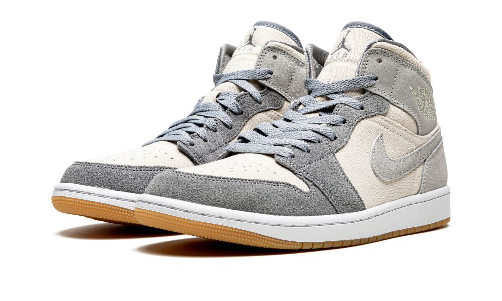 Air Jordan 1 Mid Coconut Milk Particle Grey