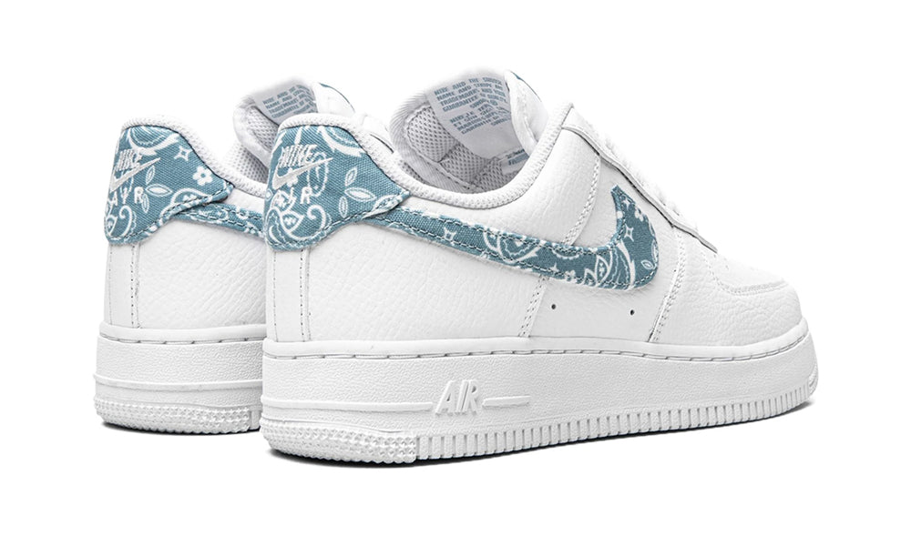 Nike Air Force White Worn Blue Paisley