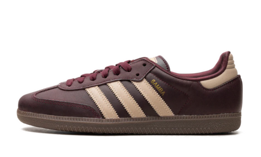 Adidas Samba OG "Maroon/Crystal Sand/Gold Metallic"