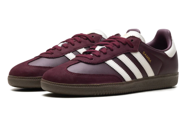 Adidas Samba "Maroon Off White Gum"