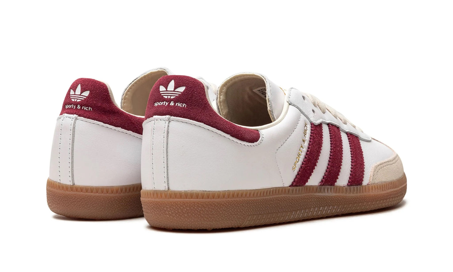 Adidas Samba Sporty & Rich White Collegiate Burgundy